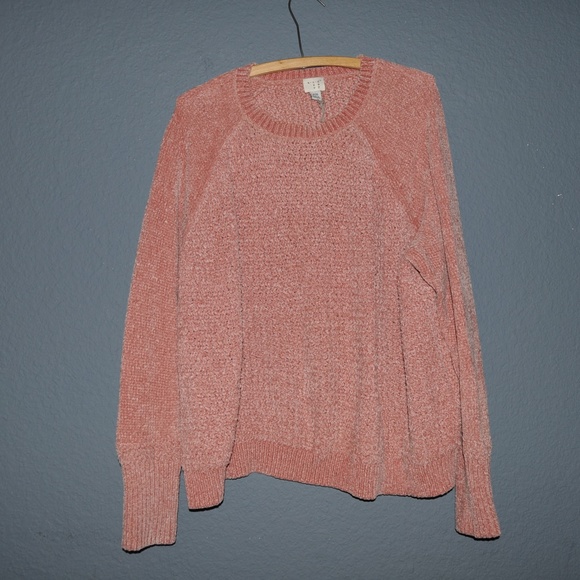 NEW Blush Raglan Chenille Pullover Sweater NWT H4 - Picture 4 of 7
